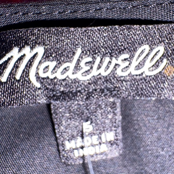 Madewell Black V Neck Twist Blouse Size 6 NWT - Picture 5 of 5